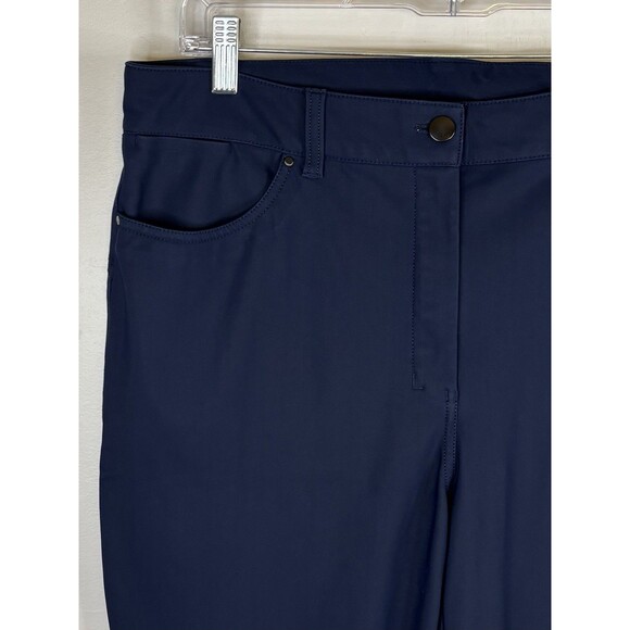 LULULEMON City Sleek 7/8 Slim-Fit 5 Pocket Pant Women 33 High Rise Navy Commute - Picture 4 of 13